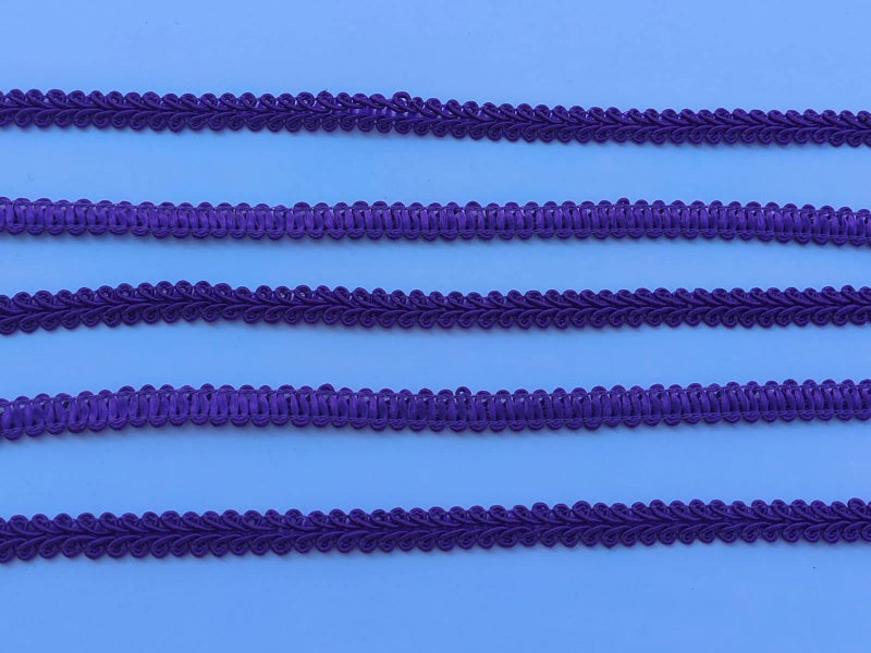 MONIDOOR 3/8 Inch Gimp Braid Trim 50 Yards for Upholstery Costume DIY Crafts (1339 Dark Purple) - Image 3